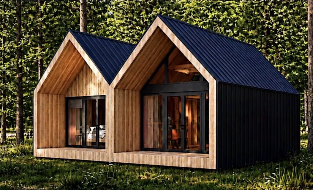 Render del modello Barn Double